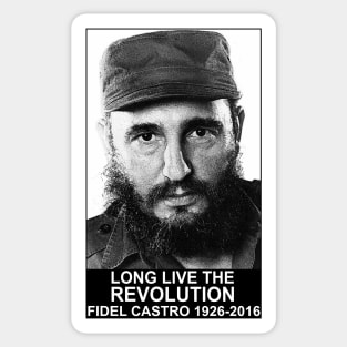 Fidel Castro Revolution Sticker